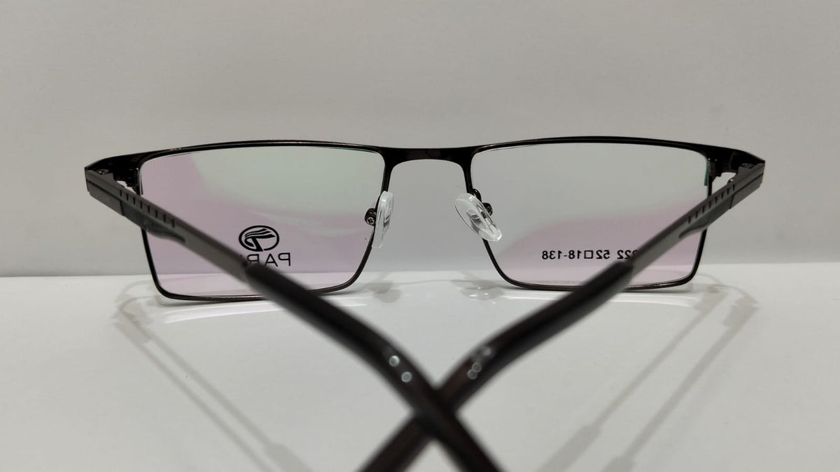 Top view of black PARK 2222 eyeglasses