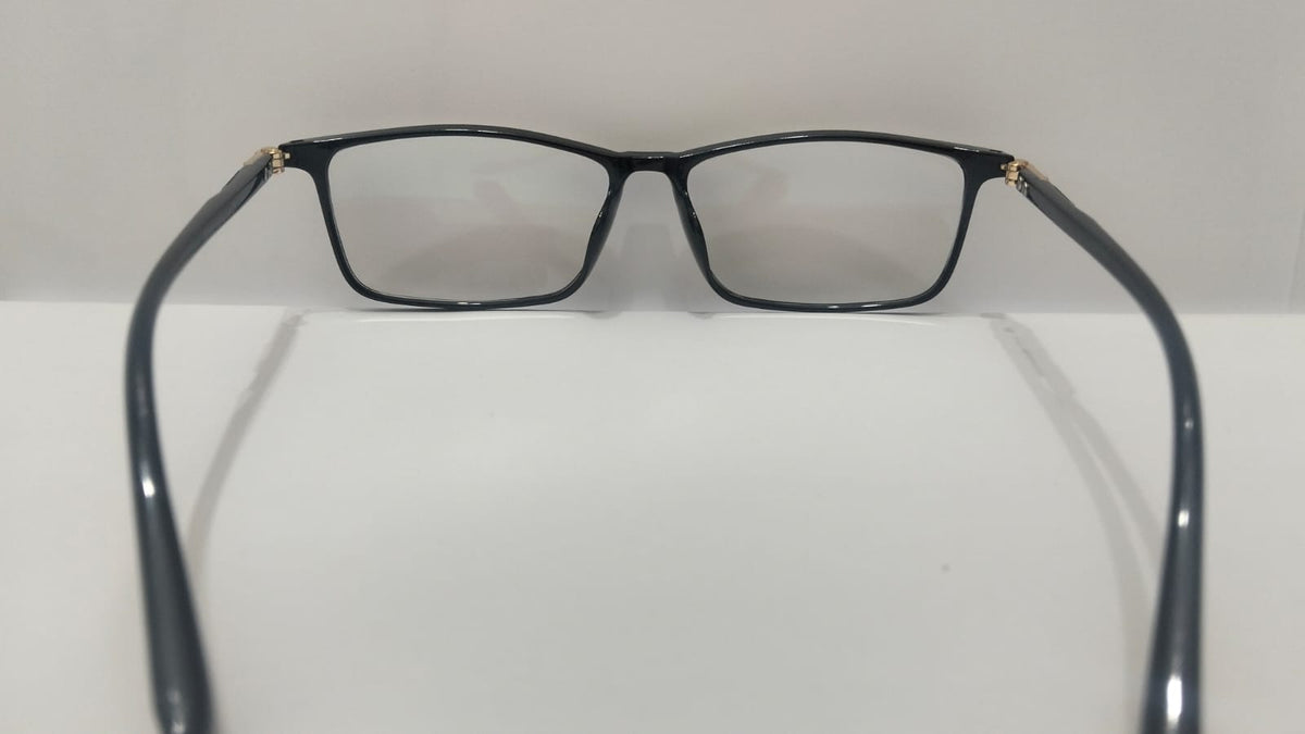 Premium Black Rectangular Anti blue light Optical Frame Unisex Eyewear for Prescription & Blue-Cut Lenses