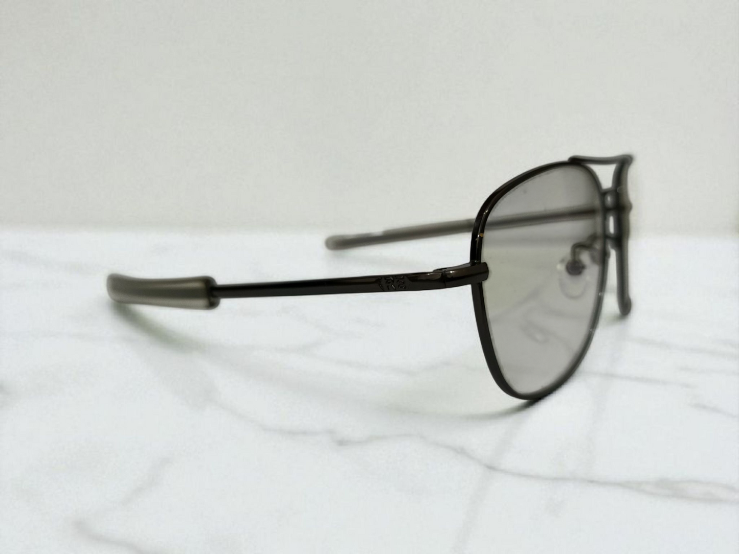 Vintage American Optical USA Style Aviator Glasses - Classic Silver Frame