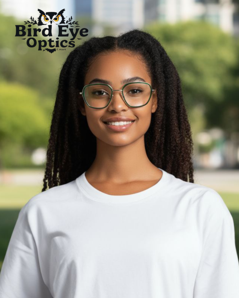 The Peregrine - Green and Silver Vision Frames