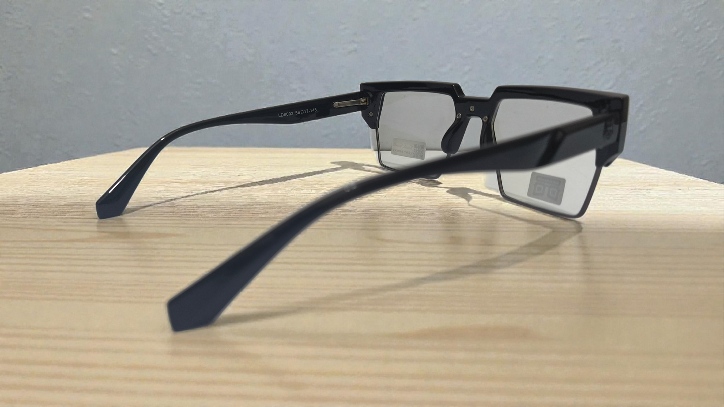 The Matrix-X Geometric Semi-Rimless Bold Cyber-Street Eyewear