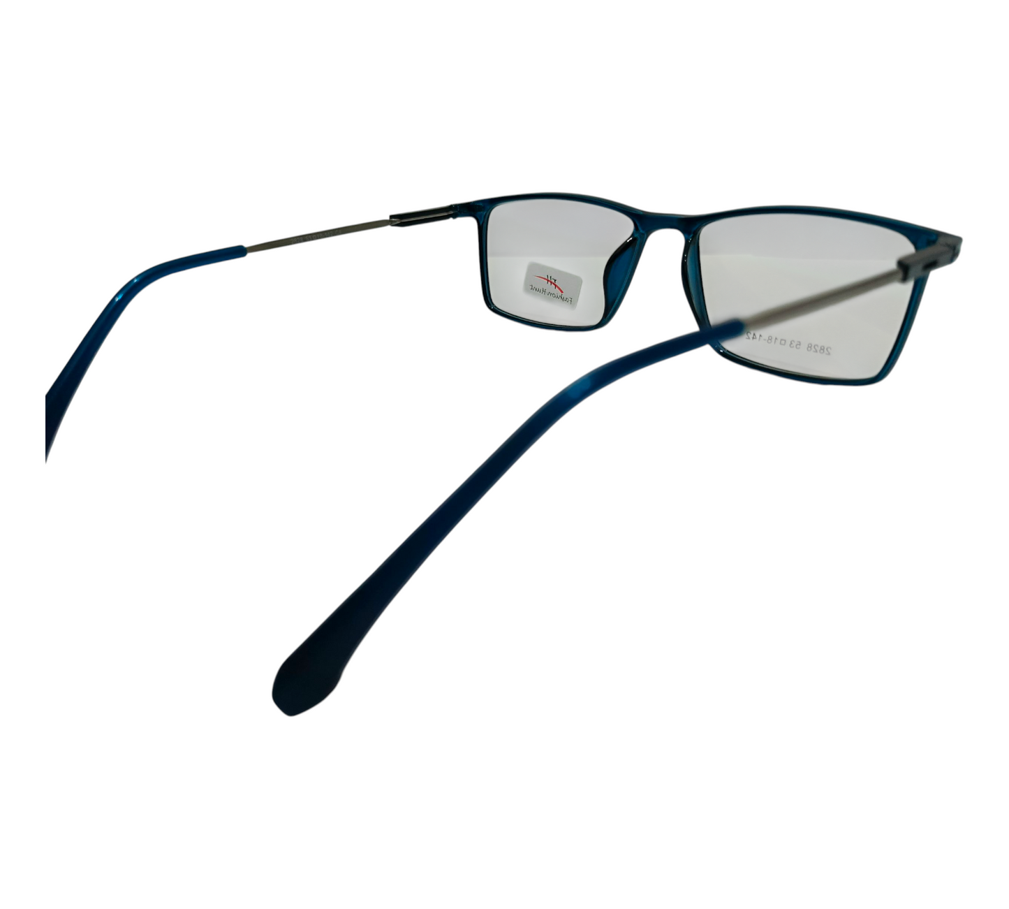 Striking Teal Blue Rectangle Glasses - Contemporary & Comfortable Eyewear