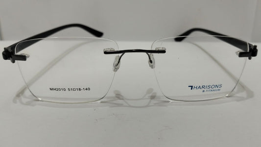 Front view of Harisons B-Titanium rimless frame MH2010