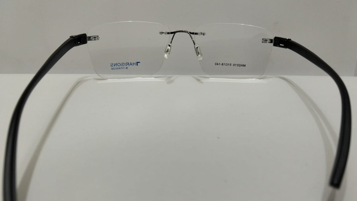 Full rear view of Harisons MH2010 B-Titanium eyeglasses