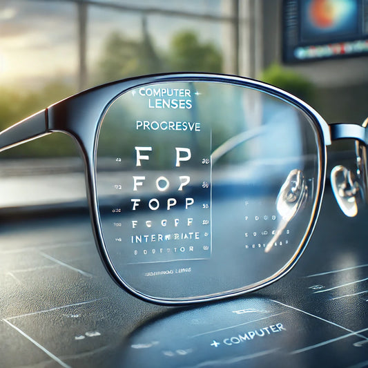 Progressive with Antiglare Multicoated Computer Lenses:نظر کے چشمہ کے  شیشے