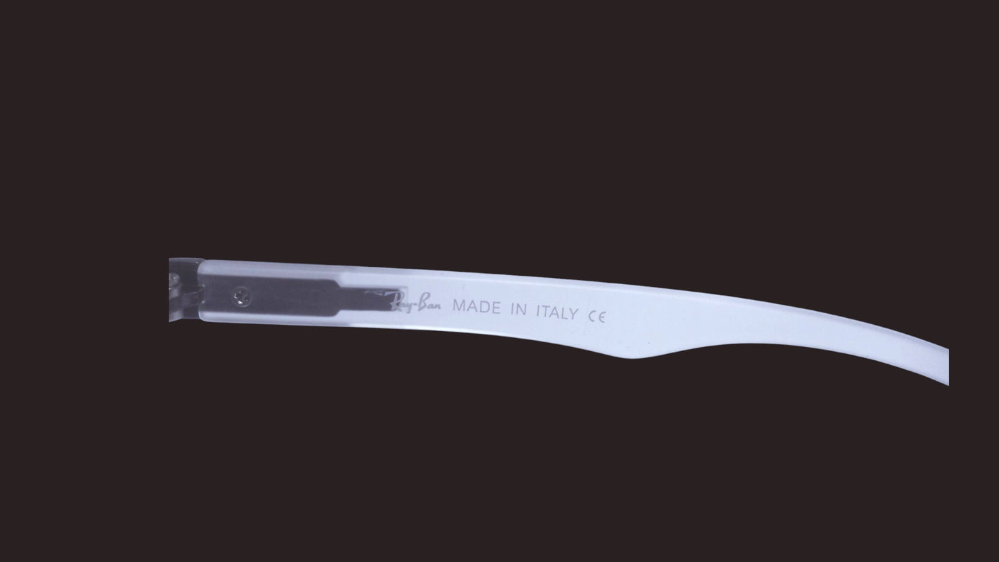 Sleek white Transparent Ray-Ban Sunglasses