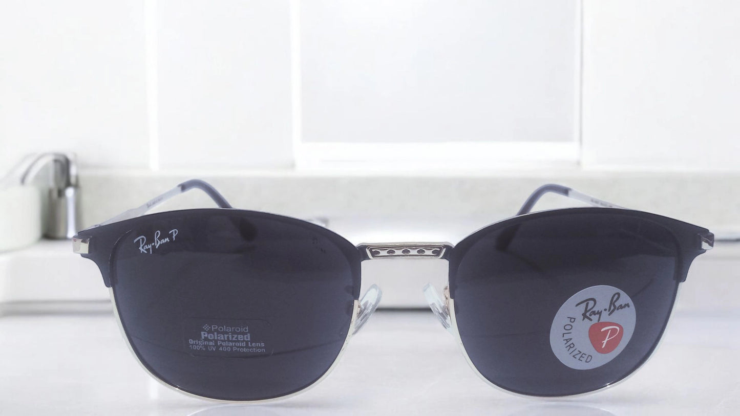 Ray-Ban style Clubmaster Polarized Sunglasses(Adult Small size) – Timeless Elegance & UV Protection