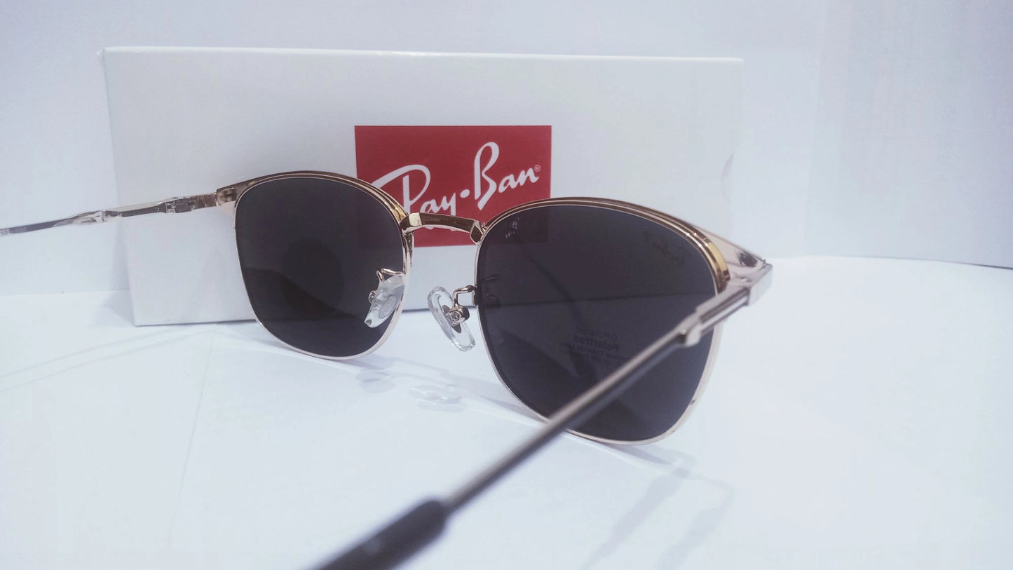 Ray-Ban style Clubmaster Polarized Sunglasses(Adult Small size) – Timeless Elegance & UV Protection