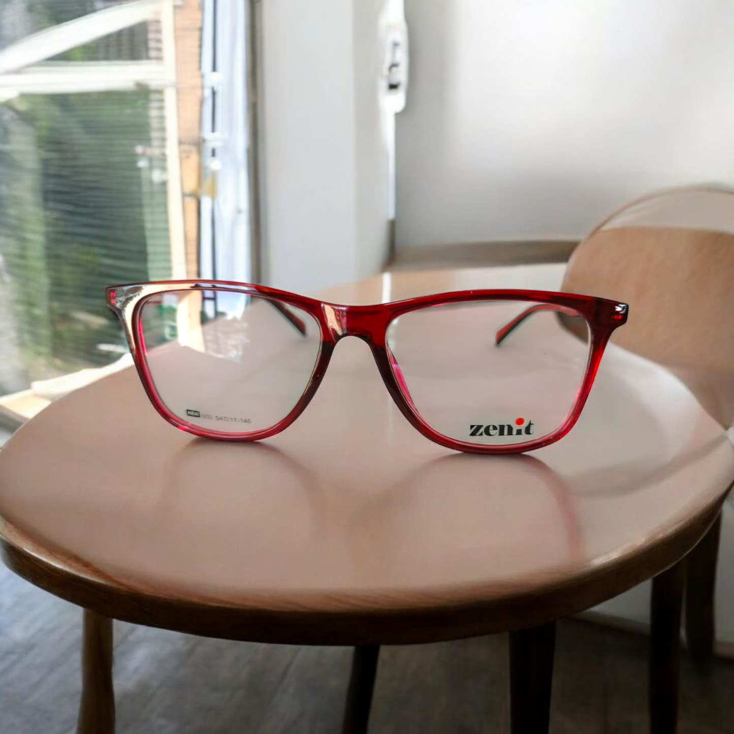 Zenit Red Frame Glasses - Elevate Your Style with Modern Elegance