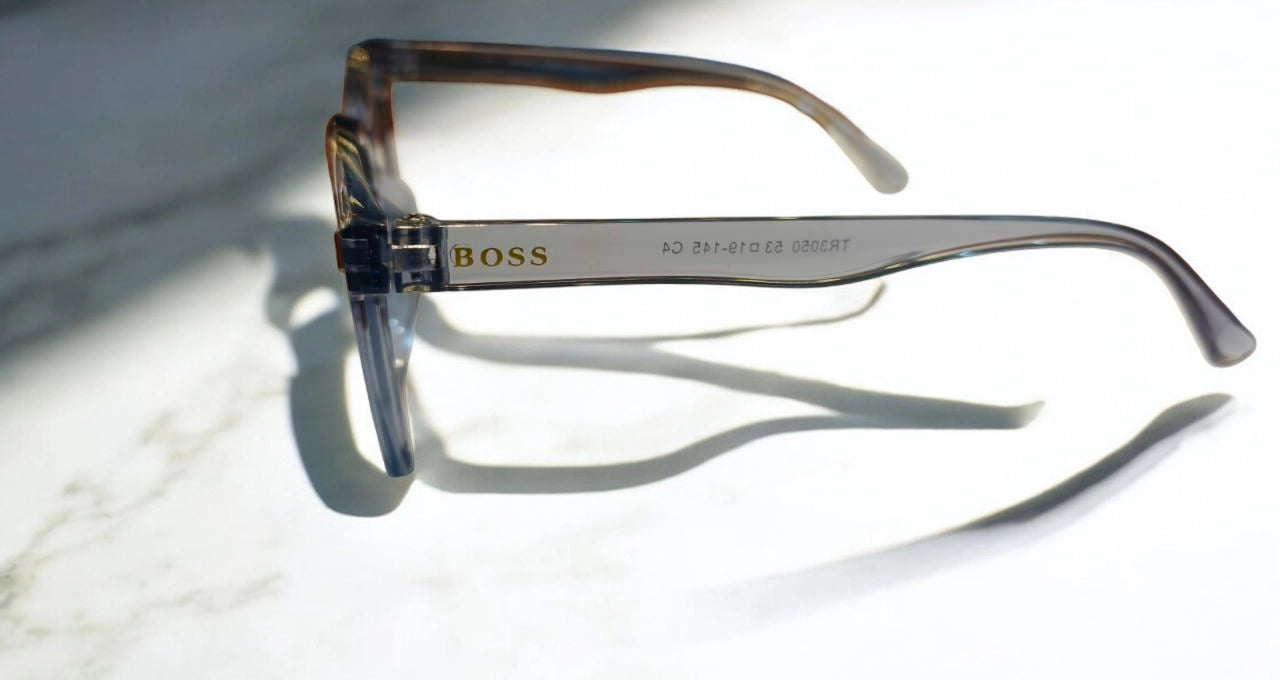 Hugo Boss Blue Transparent Eyeglasses – Elevate Your Look with Premium Style