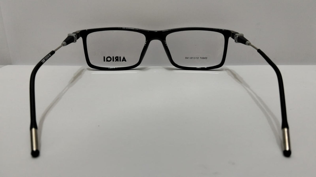 Rear view of AIRIQI 55607 eyeglasses showing 51-18-140 size