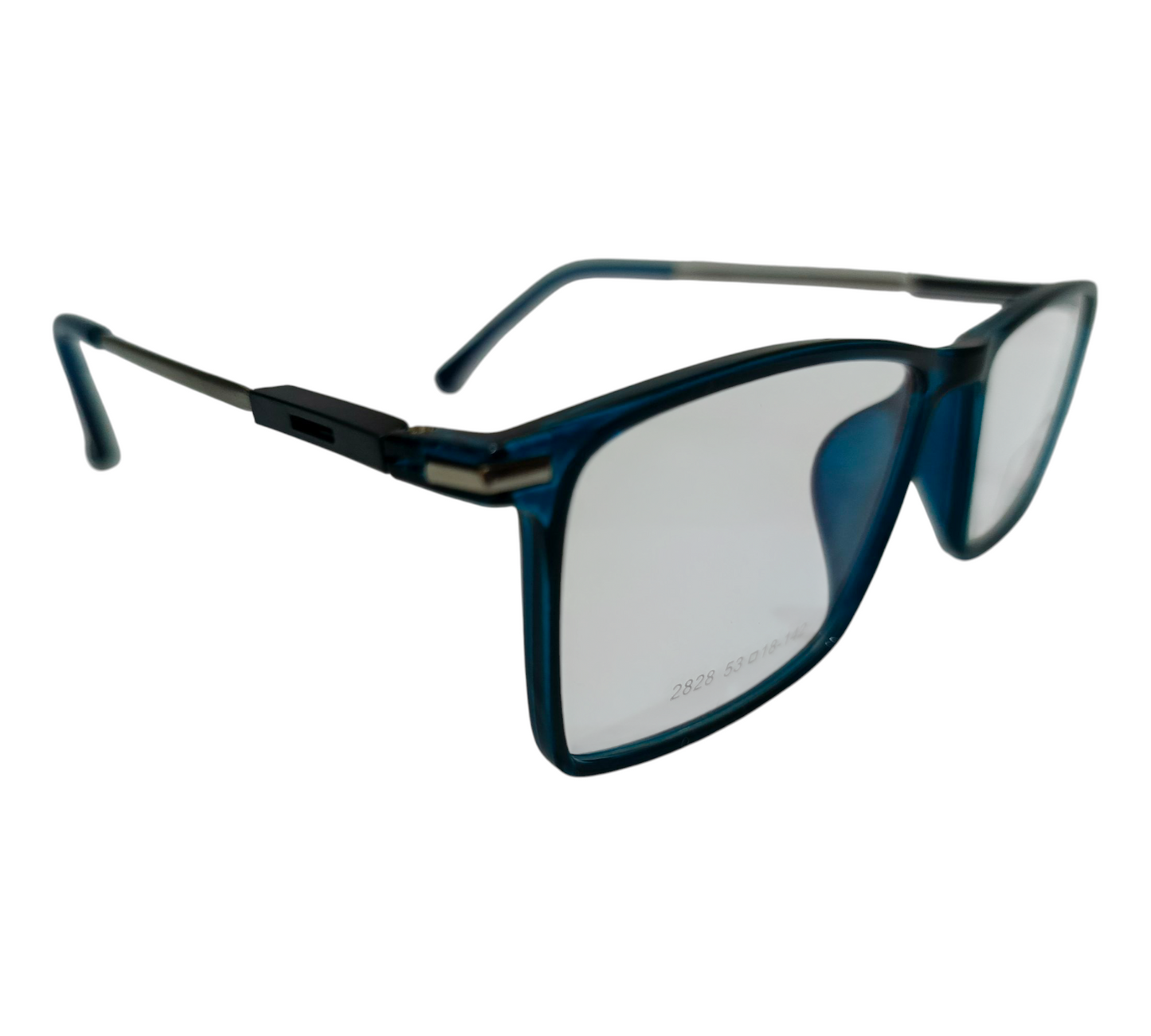 Striking Teal Blue Rectangle Glasses - Contemporary & Comfortable Eyewear
