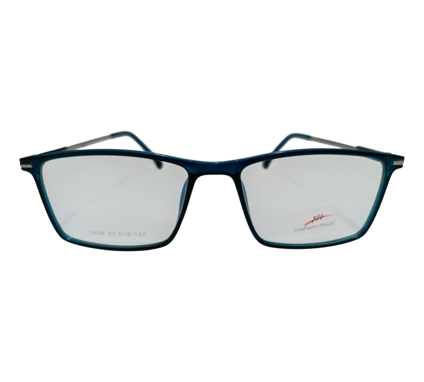 Striking Teal Blue Rectangle Glasses - Contemporary & Comfortable Eyewear