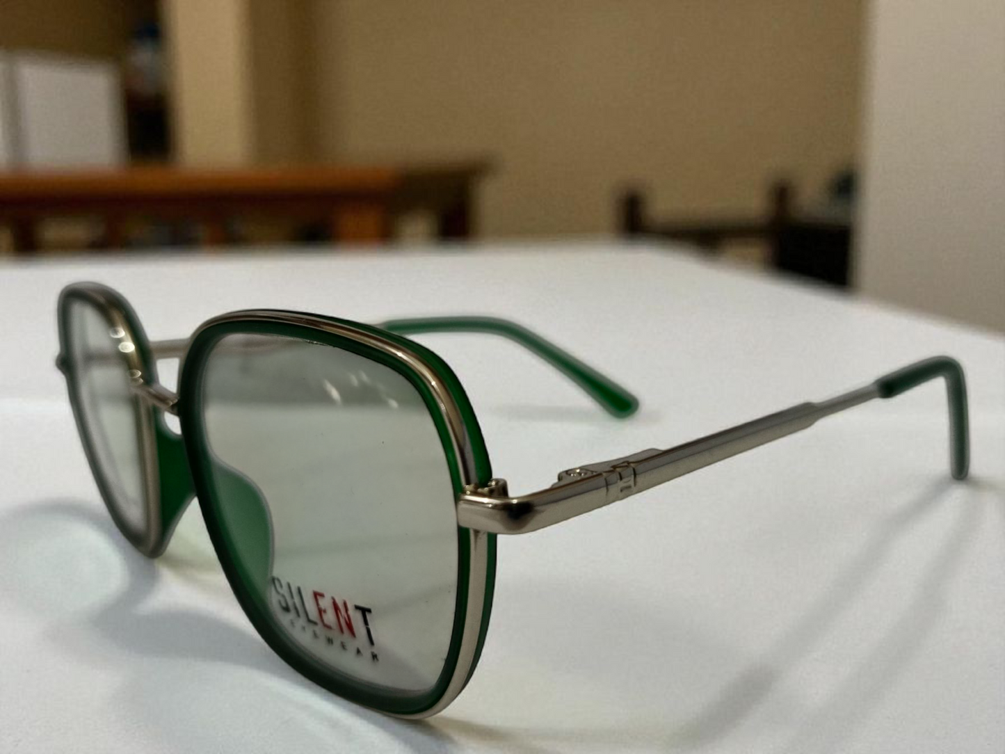 The Peregrine - Green and Silver Vision Frames