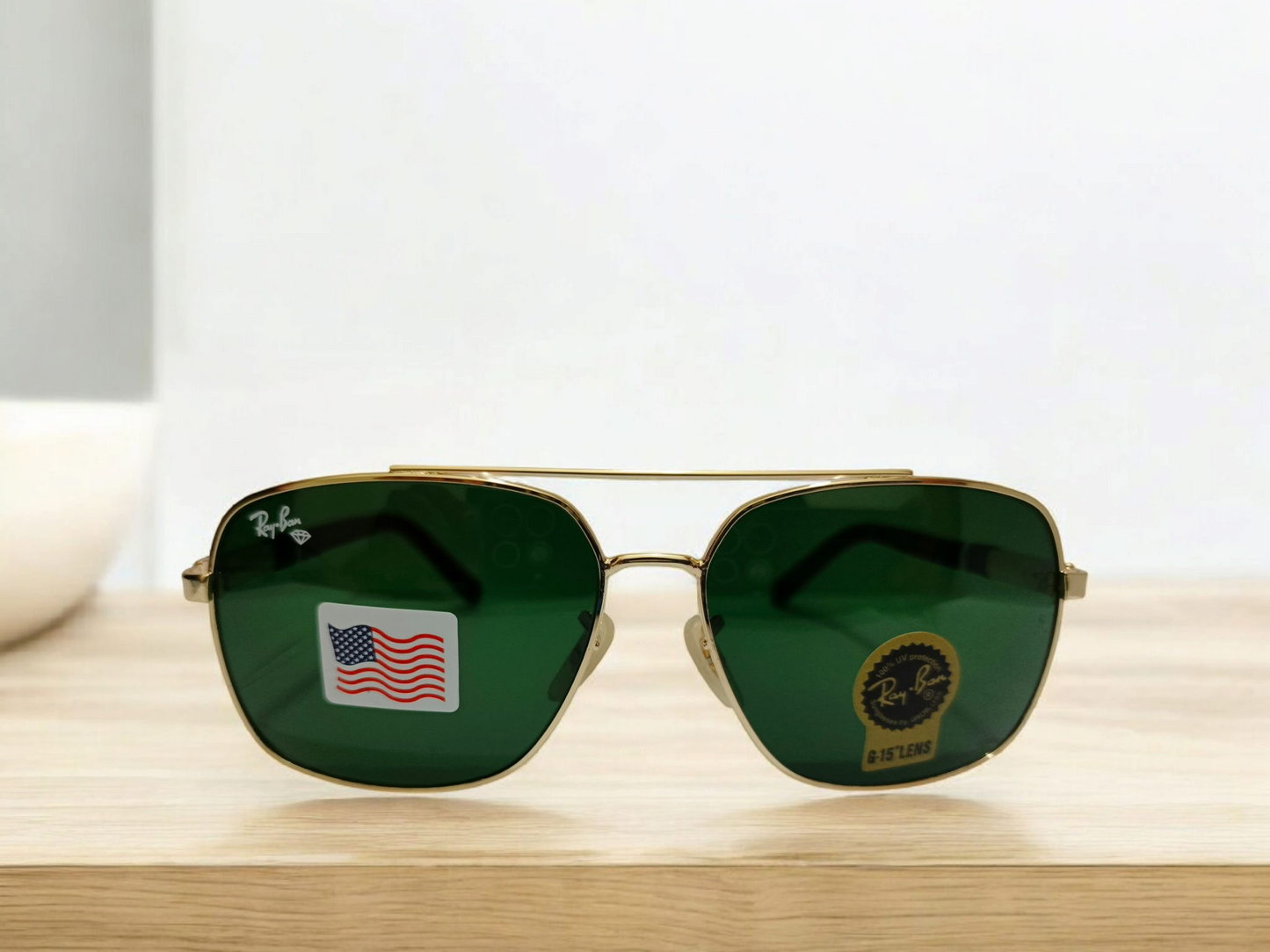 Ray-Ban Classic Aviator G-15(Golden) Lens Sunglasses – Timeless American Style 🇺🇸