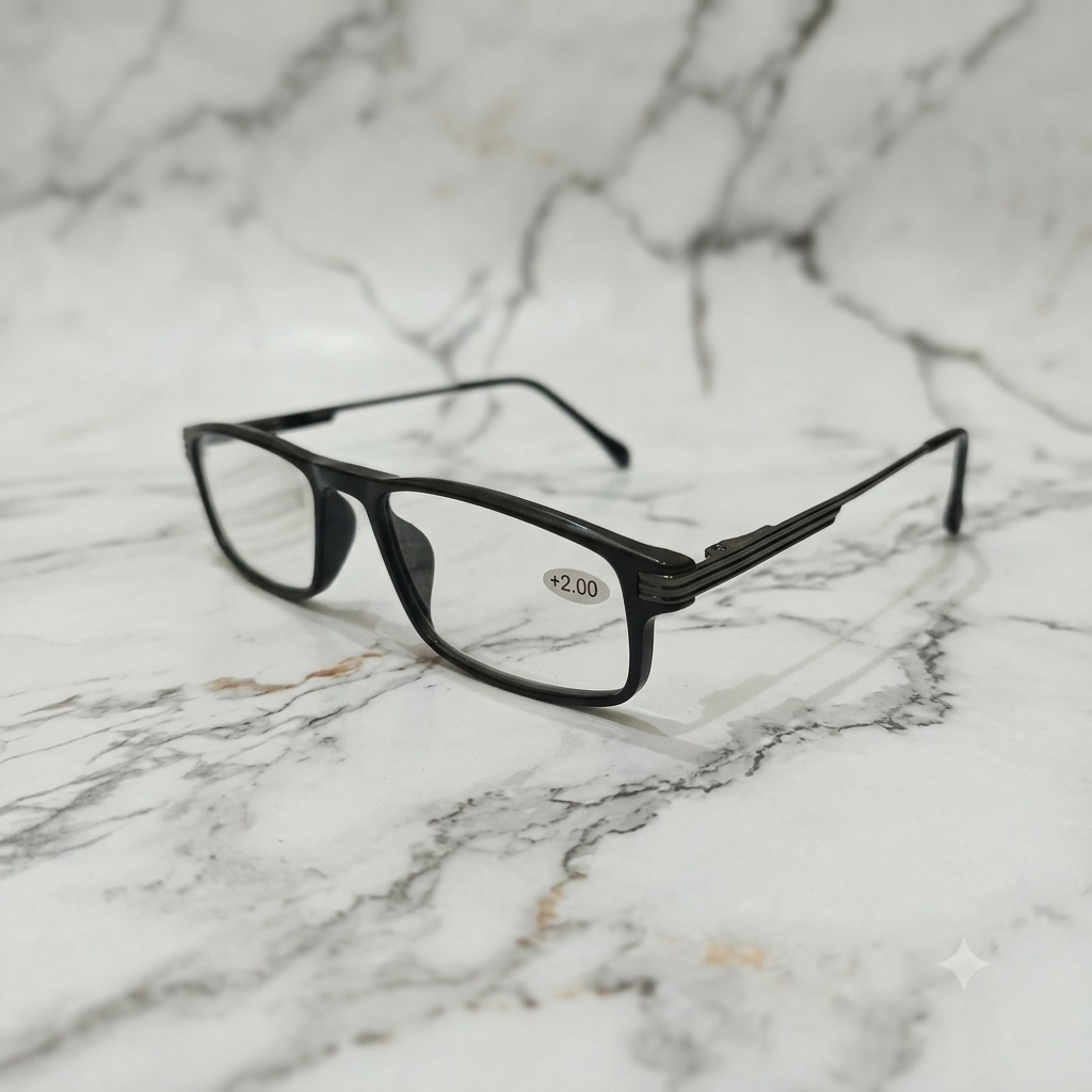 Premium Black Ready-Made Reading Glasses – Unisex