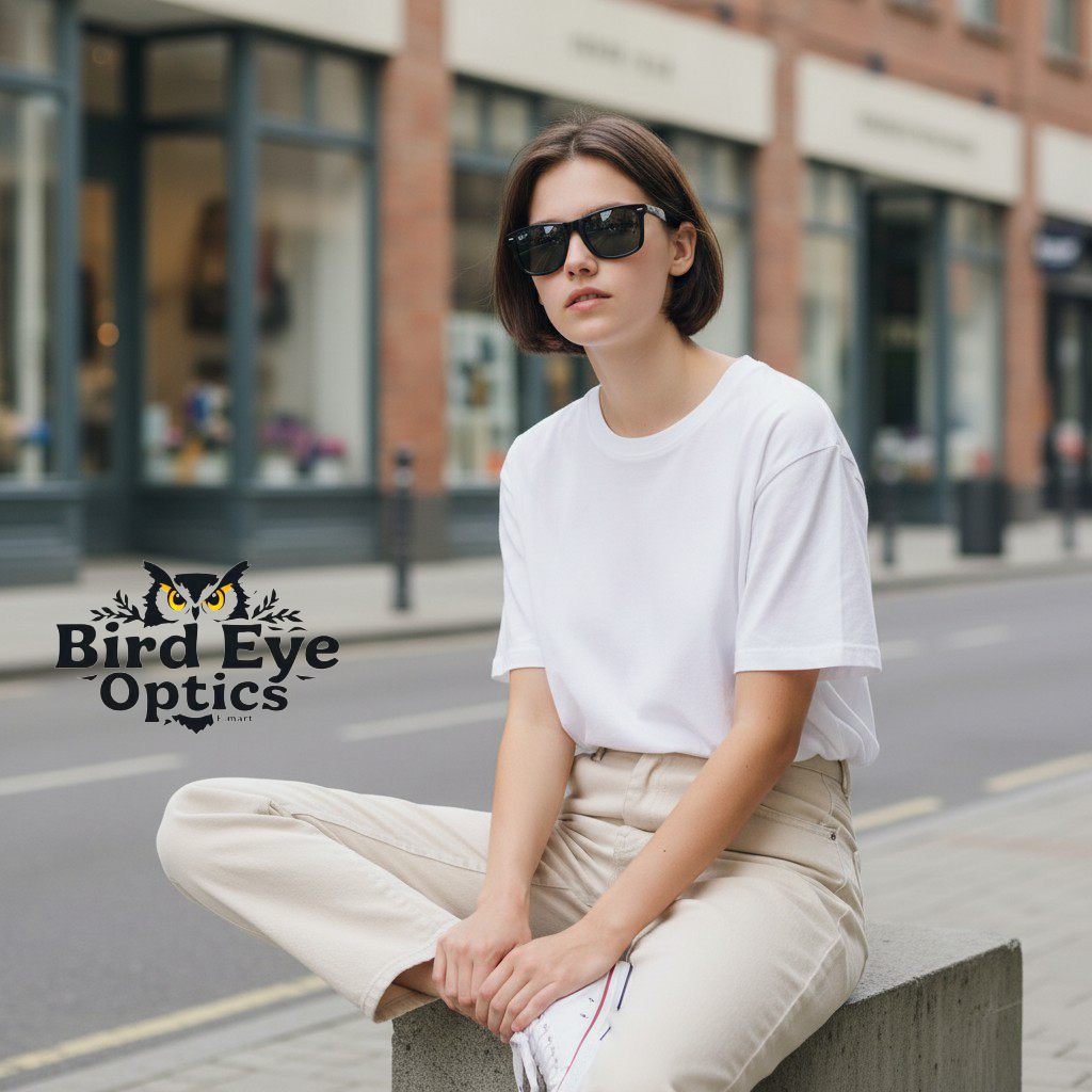 Inspiration of Ray-Ban Wayfarer Polarized Sunglasses  Classic Black Frame with Black Lenses