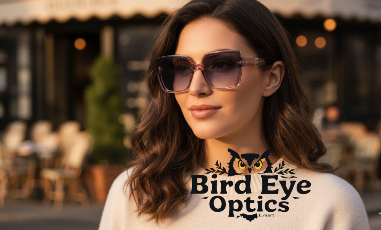 Gucci Oversized Transparent Pink Square Sunglasses