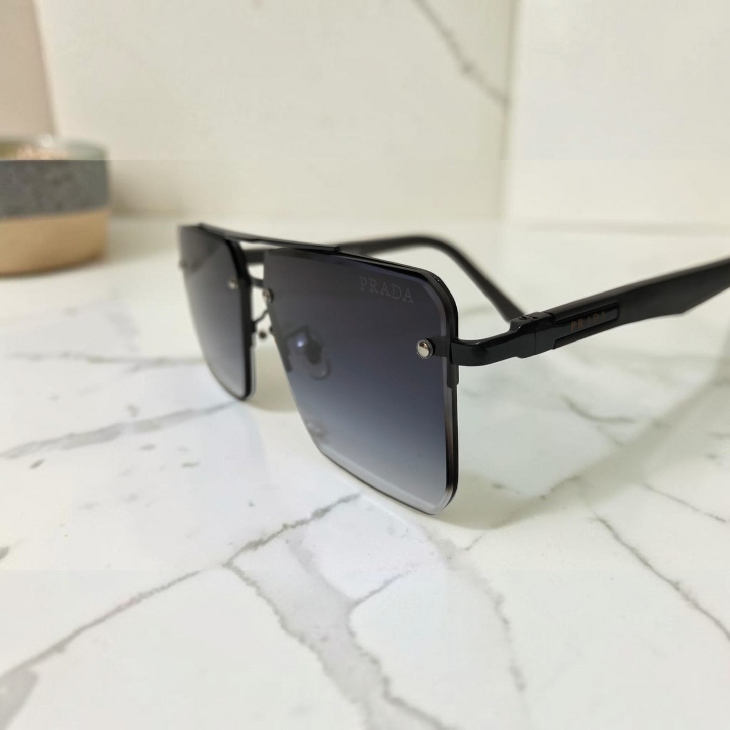 Premium PRADA inspired Modern Square Gradient Sunglasses | Bird Eye Optics | UV400 Protection