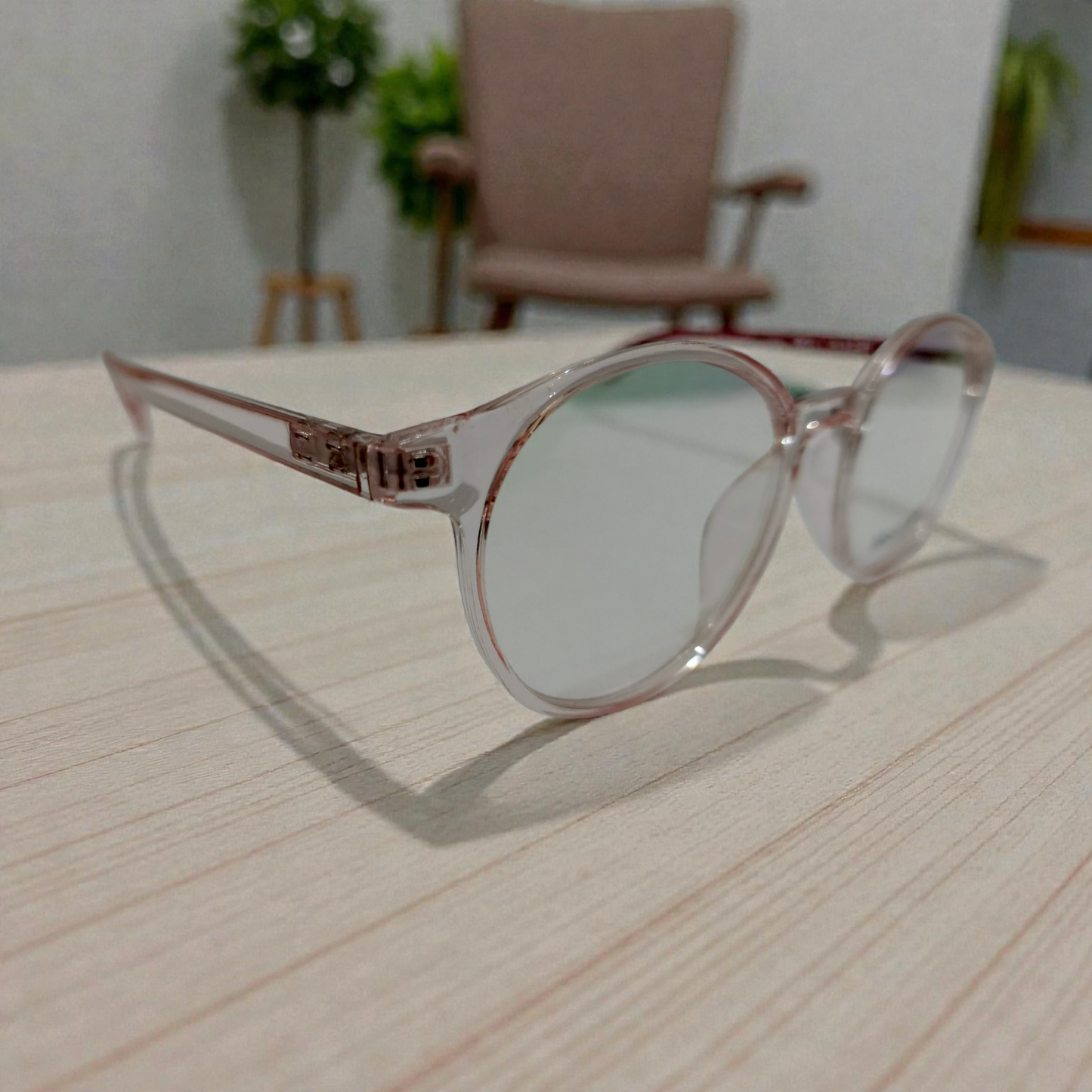 Moon Star Crystal Series: Ultra Lightweight Clear Round Unisex Frames
