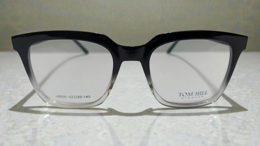 Tom Hill Inspired Bold Two-Tone Gradient Square Eyeglasses (Unisex)