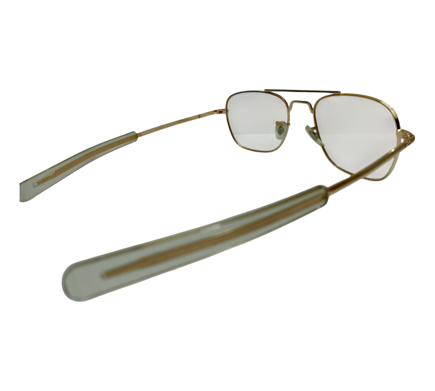 Vintage American Optical USA Style Aviator Glasses - Classic Golden Frame