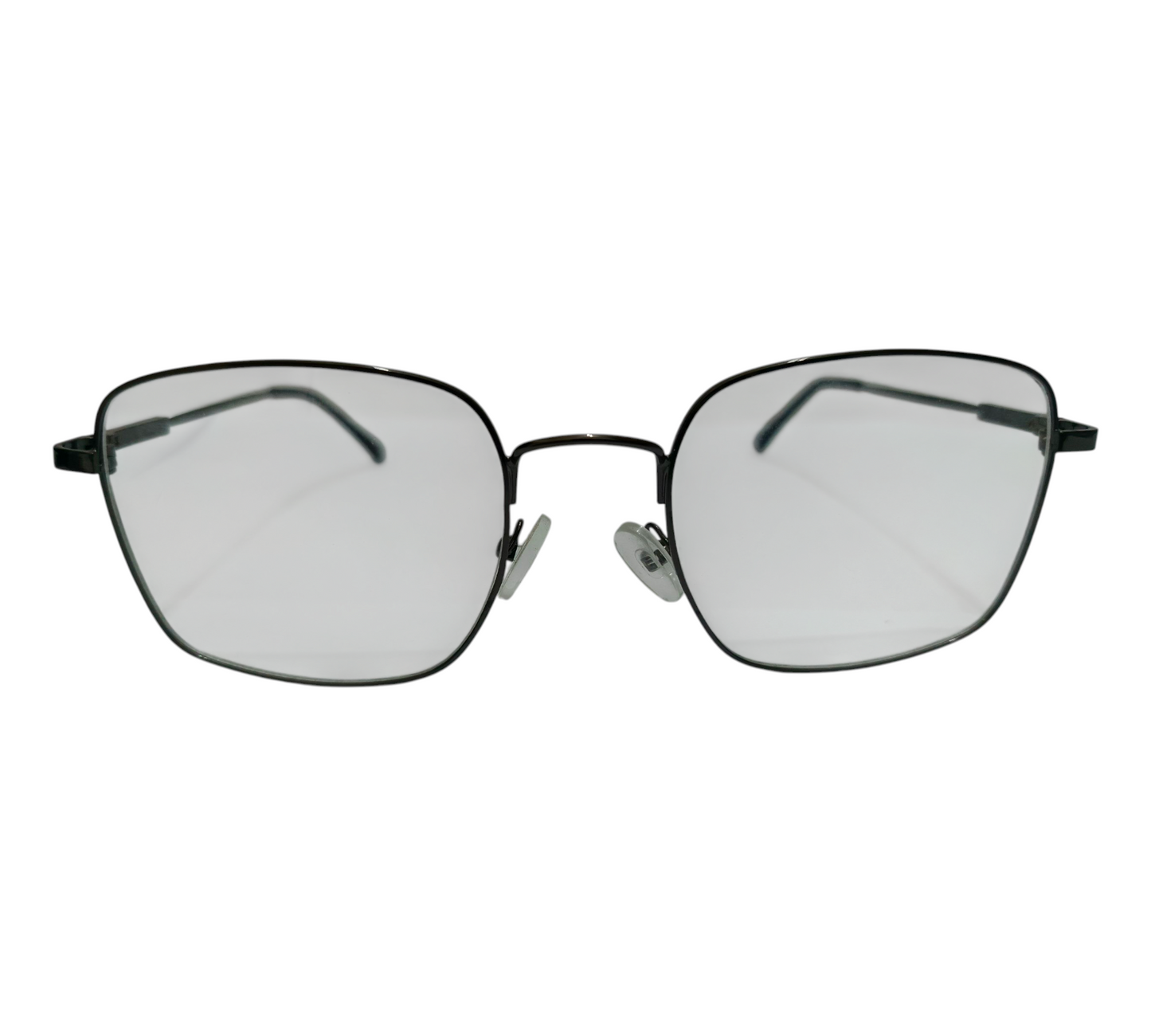 Sleek Black Aviator-Style Glasses - Modern Metal Frame Eyewear
