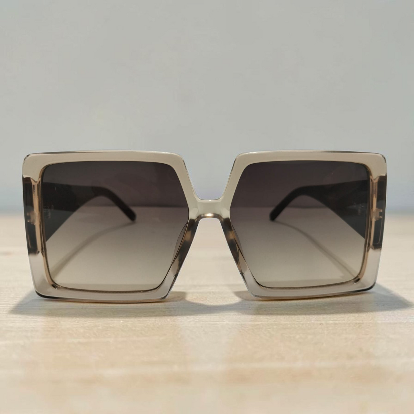 Iconic Square Oversized Designer Sunglasses  Luxury Golden Detail Unisex Frames inspired by VERSACE brown