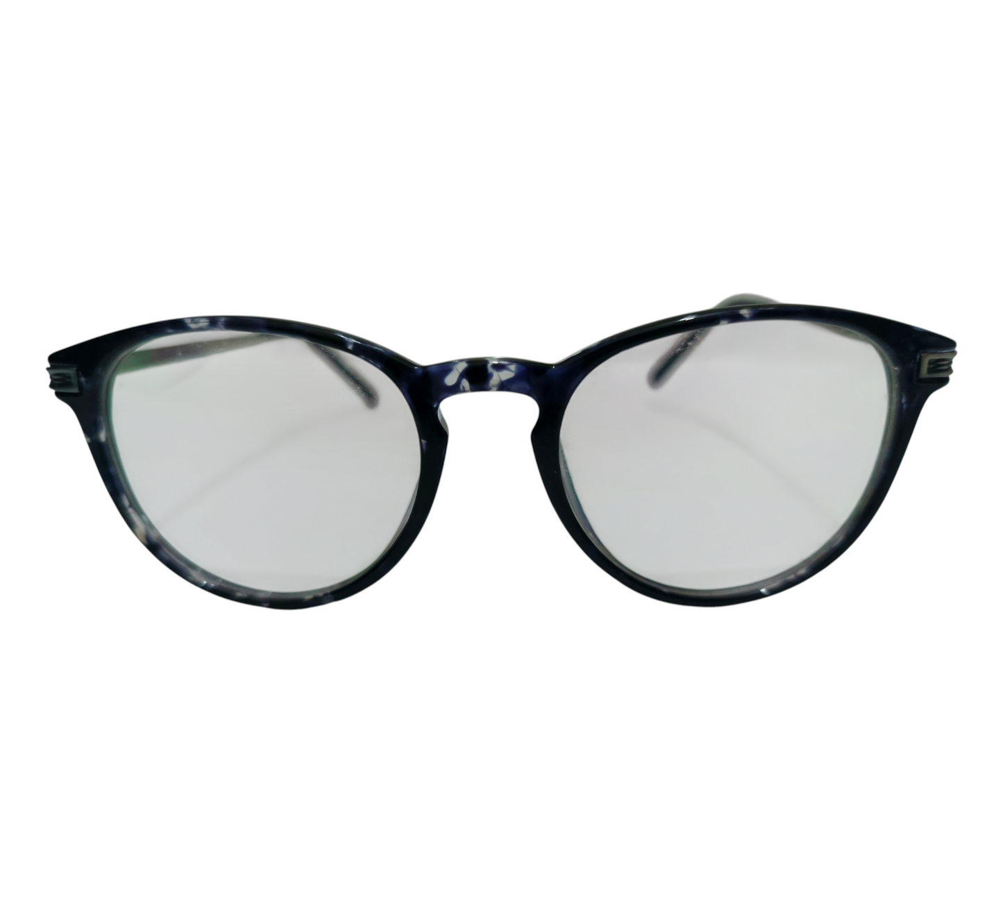 Artistic Dark Marble Round Eyeglasses