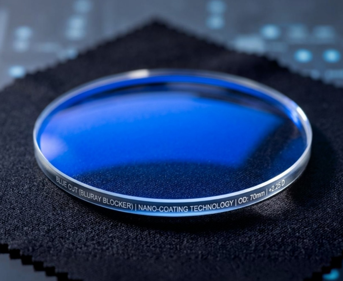 Blue Cut Lens (Blue Ray Blocker):نظر کے چشمہ کے  شیشے