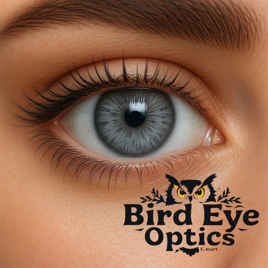 Stunna Grey Contact Lenses – Mystic Look by Bird Eye Optics