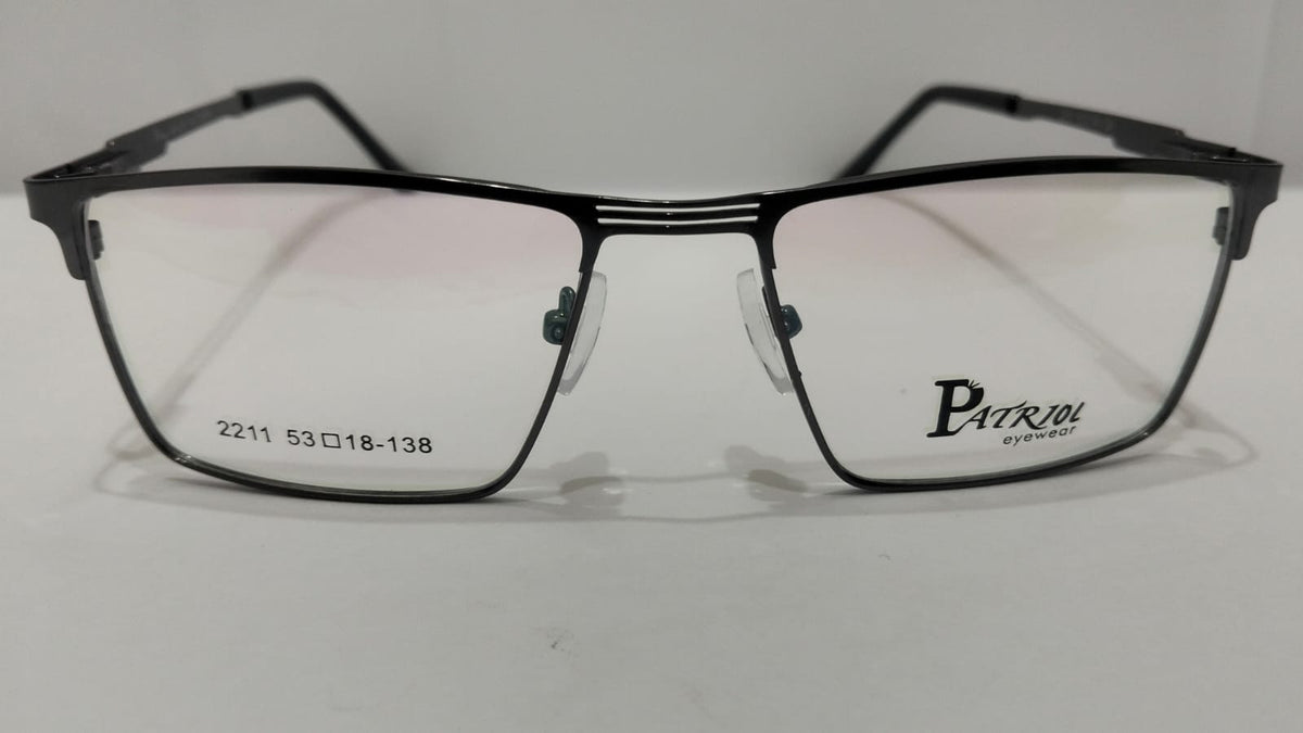 Men’s Lightweight Half-Rim Rectangular Prescription Glasses Frame