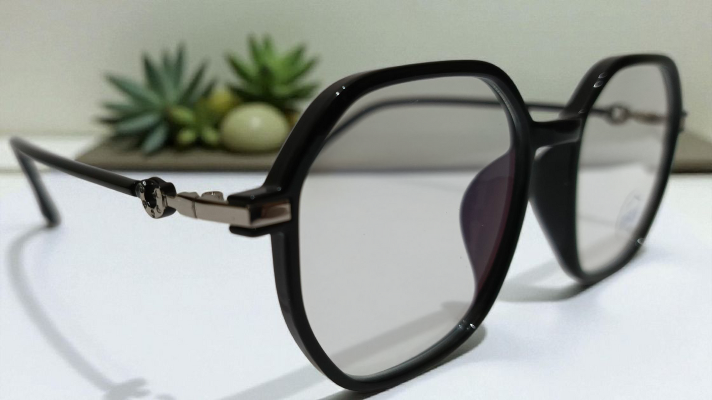 Elegant black-Rimmed[A]Blue Light Blocking Glasses frame for Stylish Protection