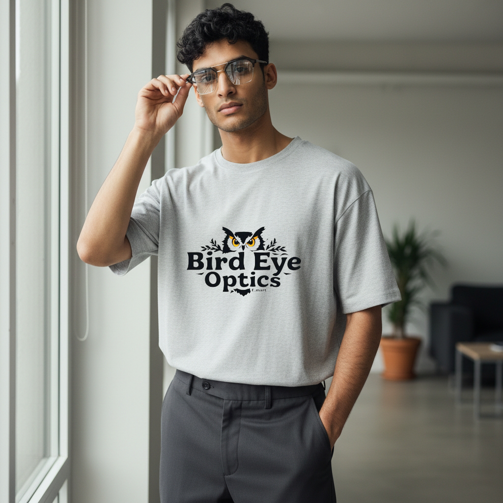 Transparent charcoal front with silver lower rim, bridge and temples color urban Architect:FIALLVI Geometric Frame by Bird Eye Optics Emart