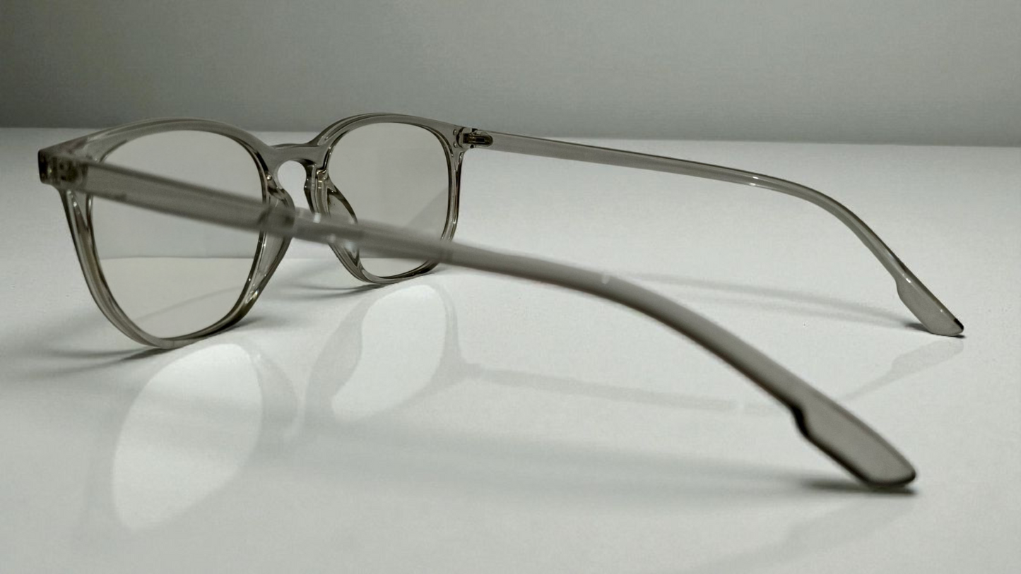 TRANSLUCENT SMOKE GRAY PENTOS SHAPE- EYEWEAR