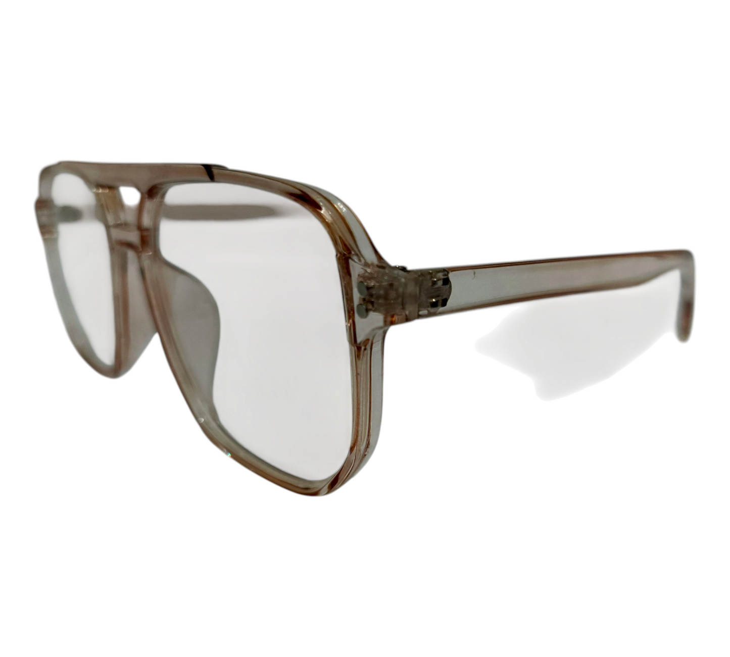 Vintage Vibe, Modern Edge: Clear Aviator Eyeglasses