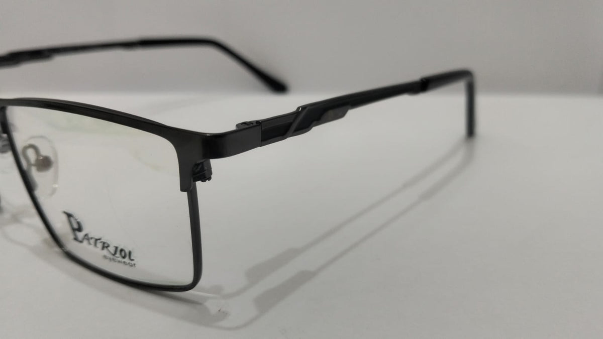 Men’s Lightweight Half-Rim Rectangular Prescription Glasses Frame