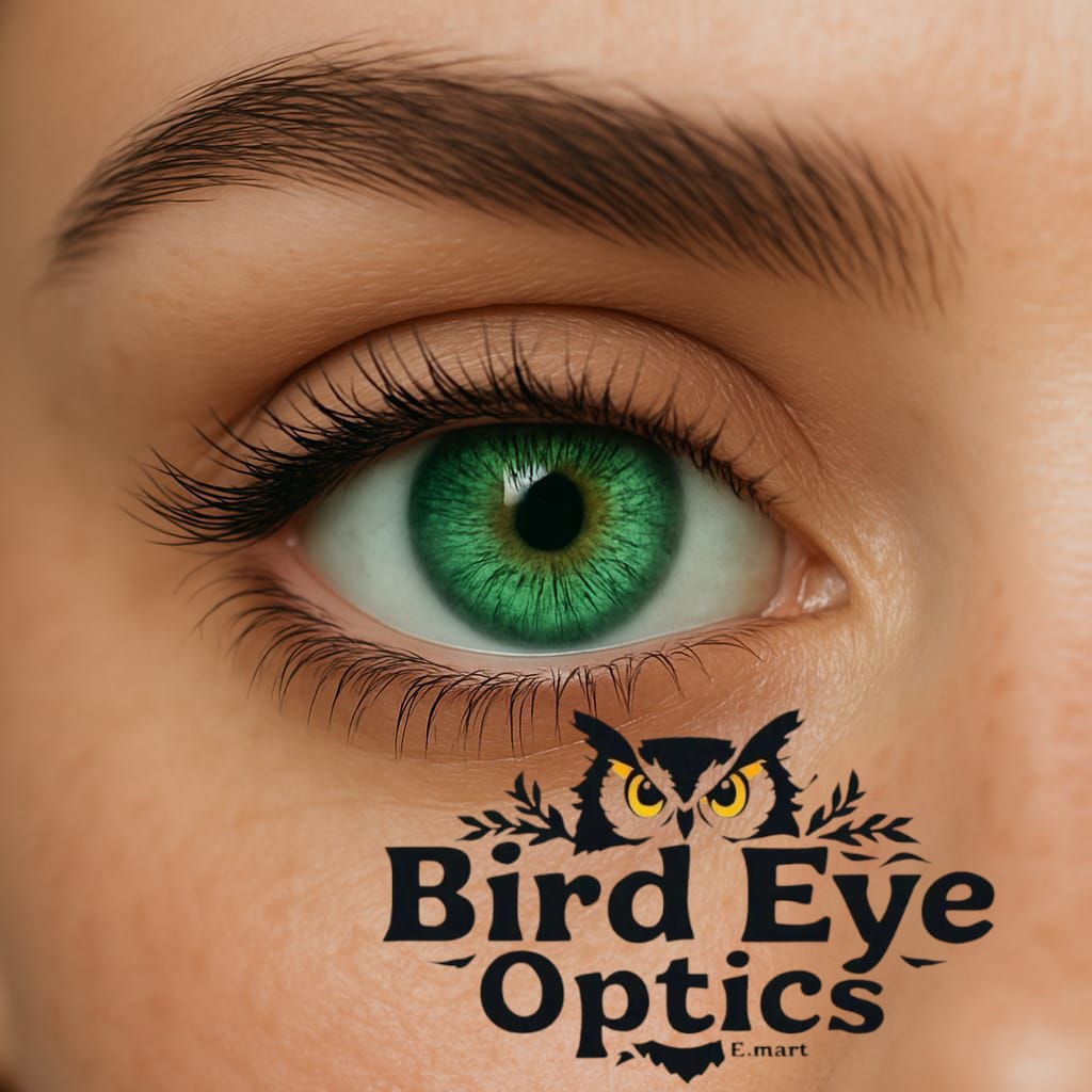Cool Green Gaze: Enhance Your Eyes with Bird Eye Optics Contact Lenses
