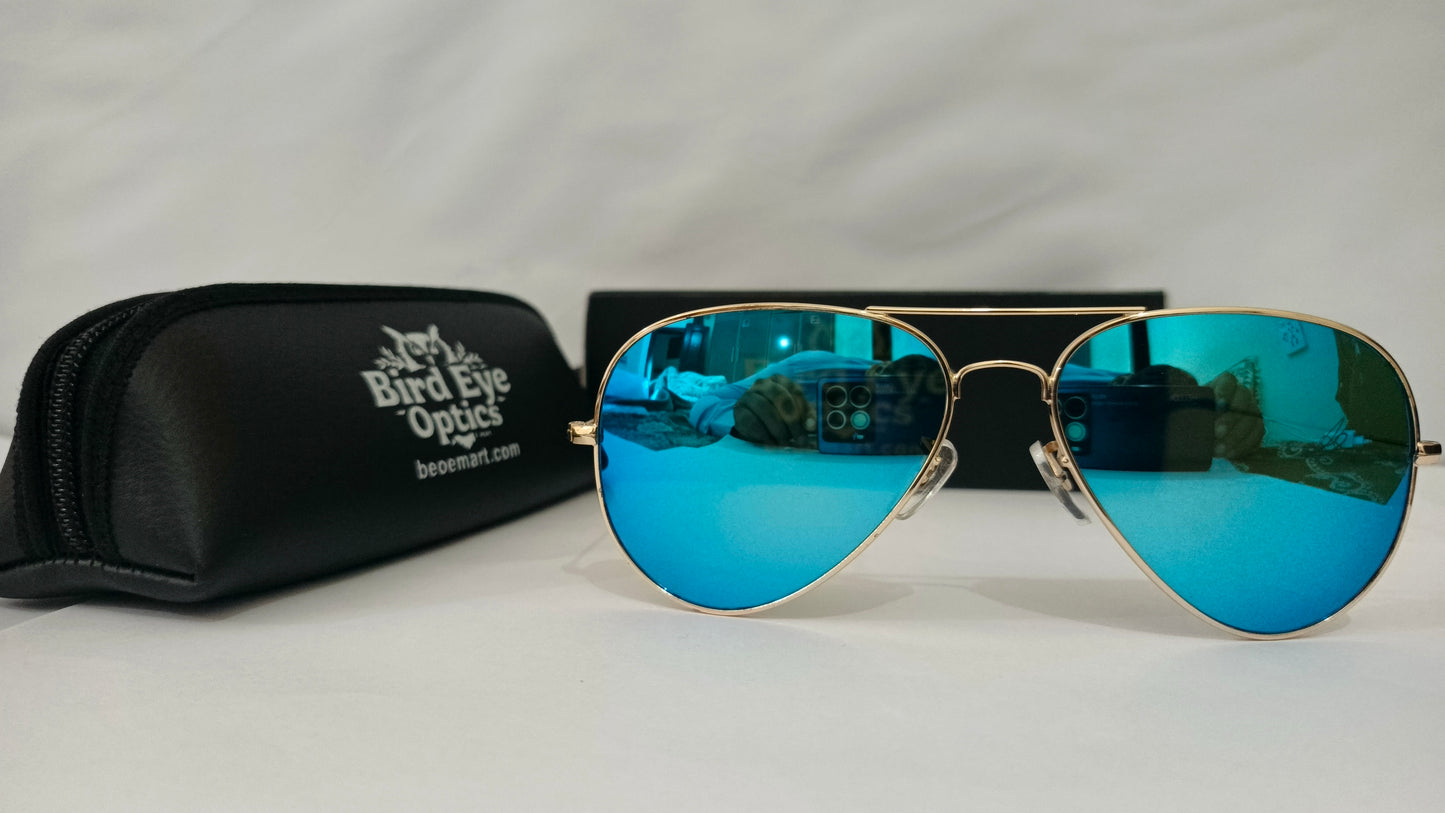 Classic Polarized Aviator Sunglasses : Timeless Design, 100% UV Protection | Bird Eye Optics
