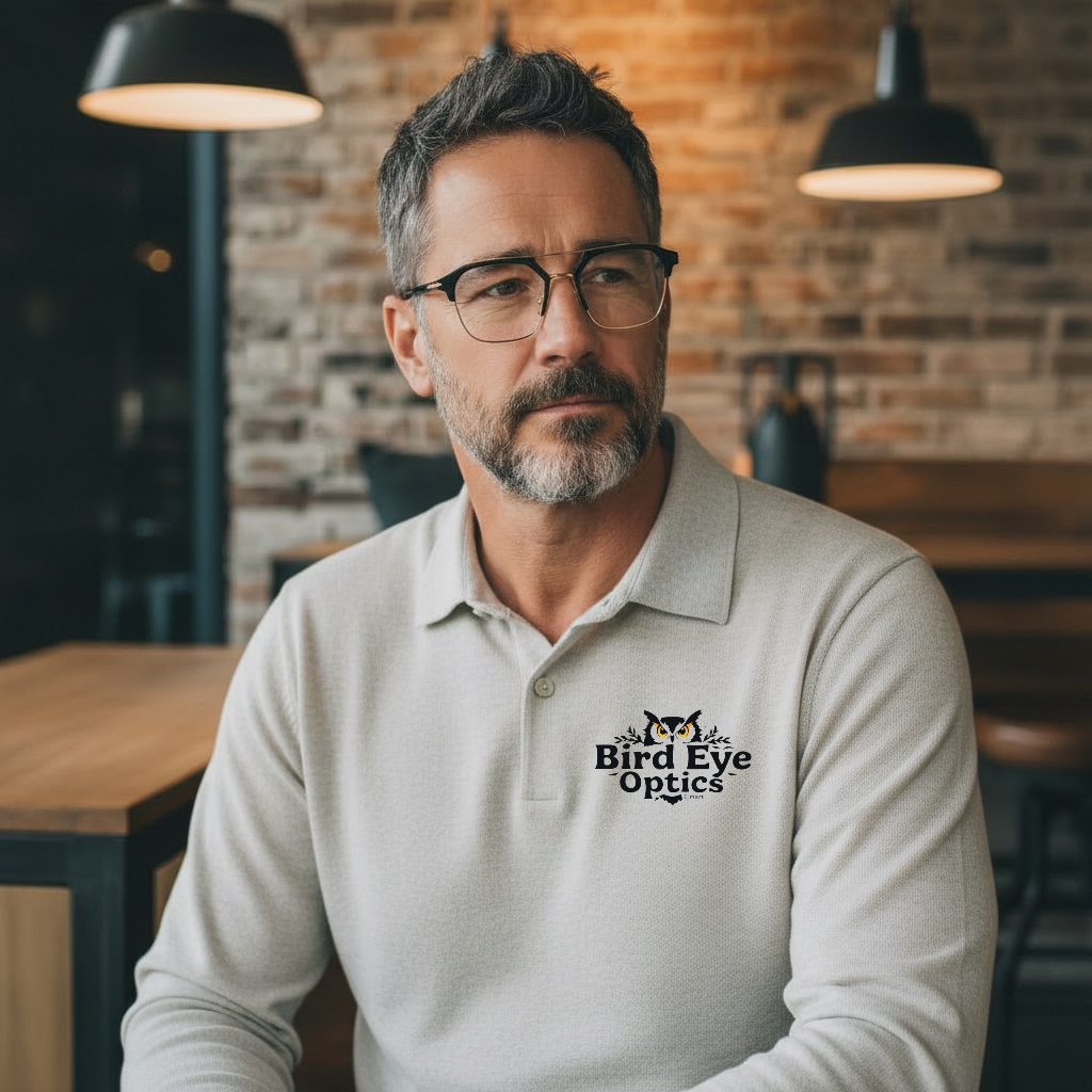 Matte black front with golden lower rim & bridge having golden temples color urban Architect:FIALLVI Geometric Frame by Bird Eye Optics Emart