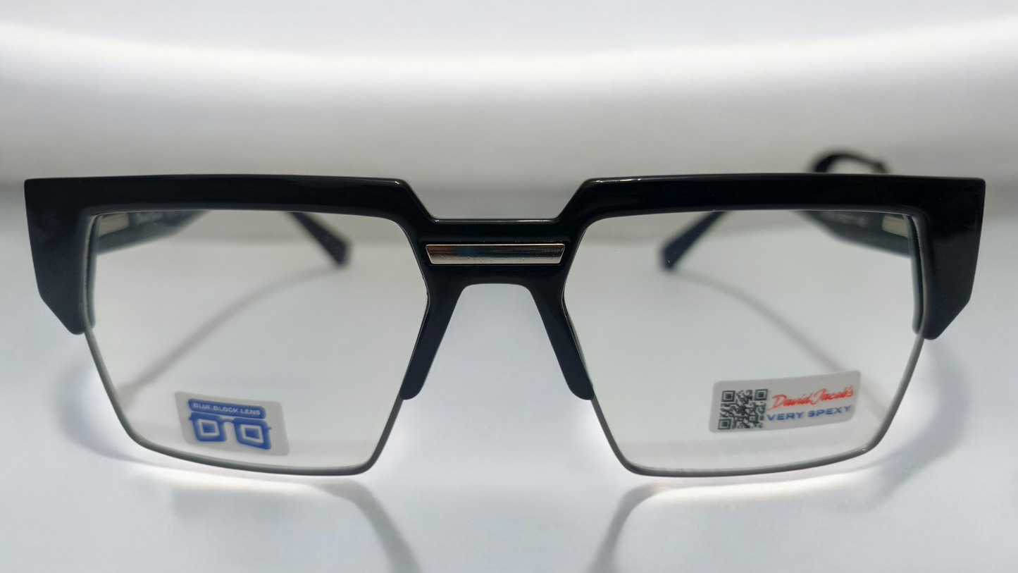 The Matrix-X Geometric Semi-Rimless Bold Cyber-Street Eyewear