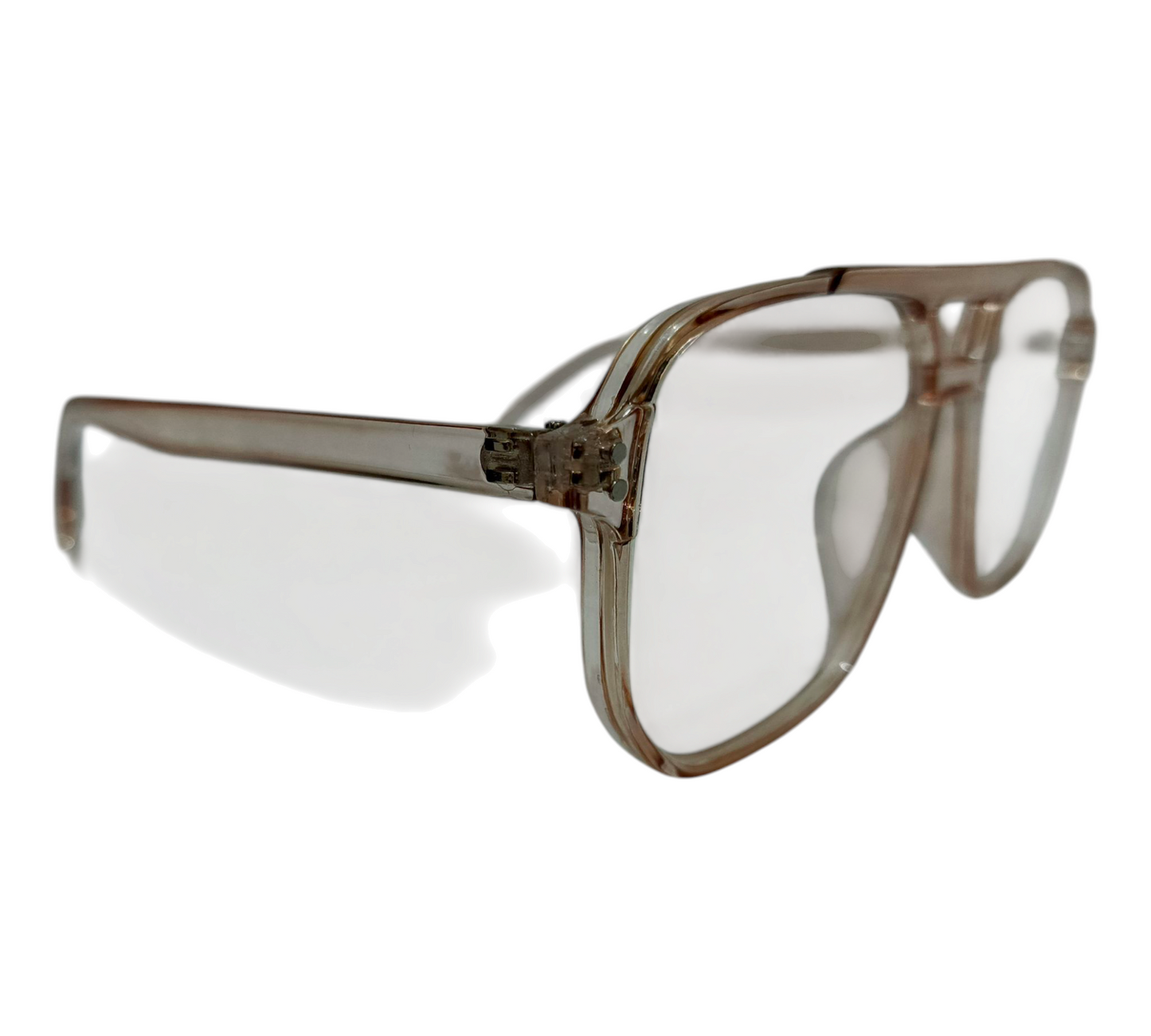 Vintage Vibe, Modern Edge: Clear Aviator Eyeglasses