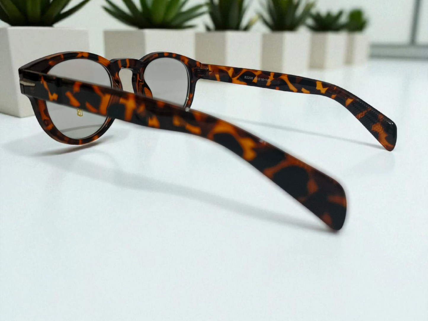 David Beckham inspired Classic tortoiseshell pattern Aviator Eyeglasses – Sleek Design for a Timeless Look"