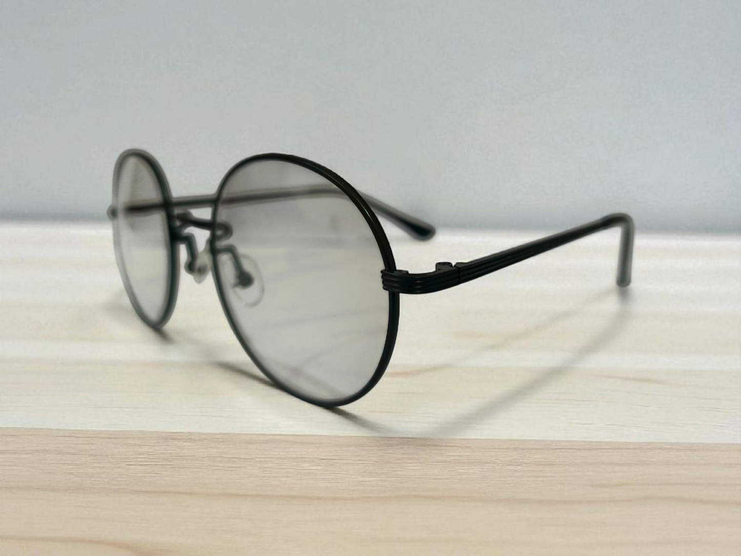 Vintage Round Metal Frame Eyeglasses – Lightweight & Stylish by Bird Eye Optics