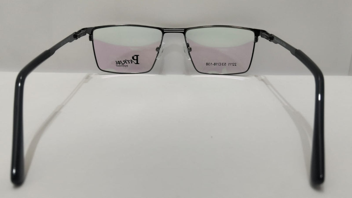 Men’s Lightweight Half-Rim Rectangular Prescription Glasses Frame
