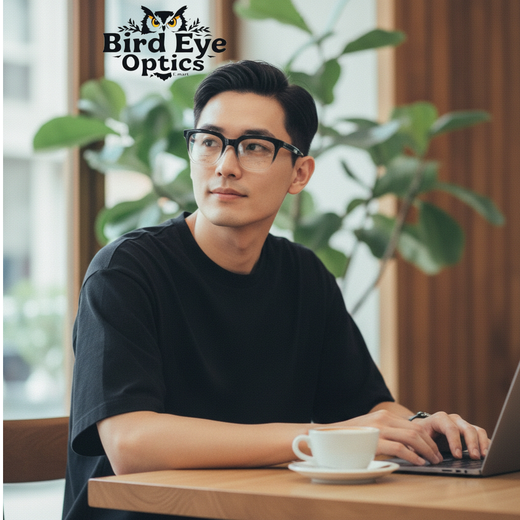 Tom Hill Inspired Bold Two-Tone Gradient Square Eyeglasses (Unisex)