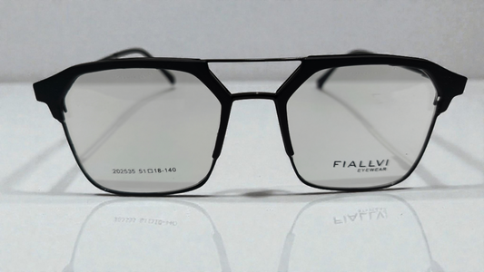 Noir Black Color Urban Architect:FIALLVI Geometric Frame by Bird Eye Optics Emart