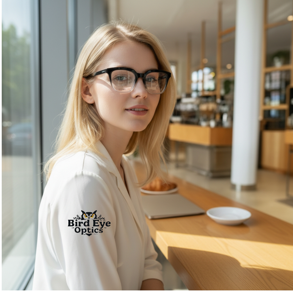 Tom Hill Inspired Bold Two-Tone Gradient Square Eyeglasses (Unisex)