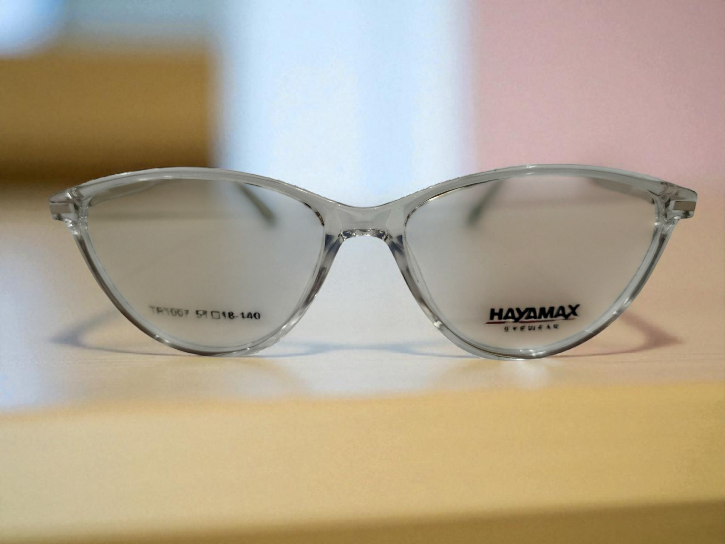 TRANSPARENT CAT-EYE EYEWEAR