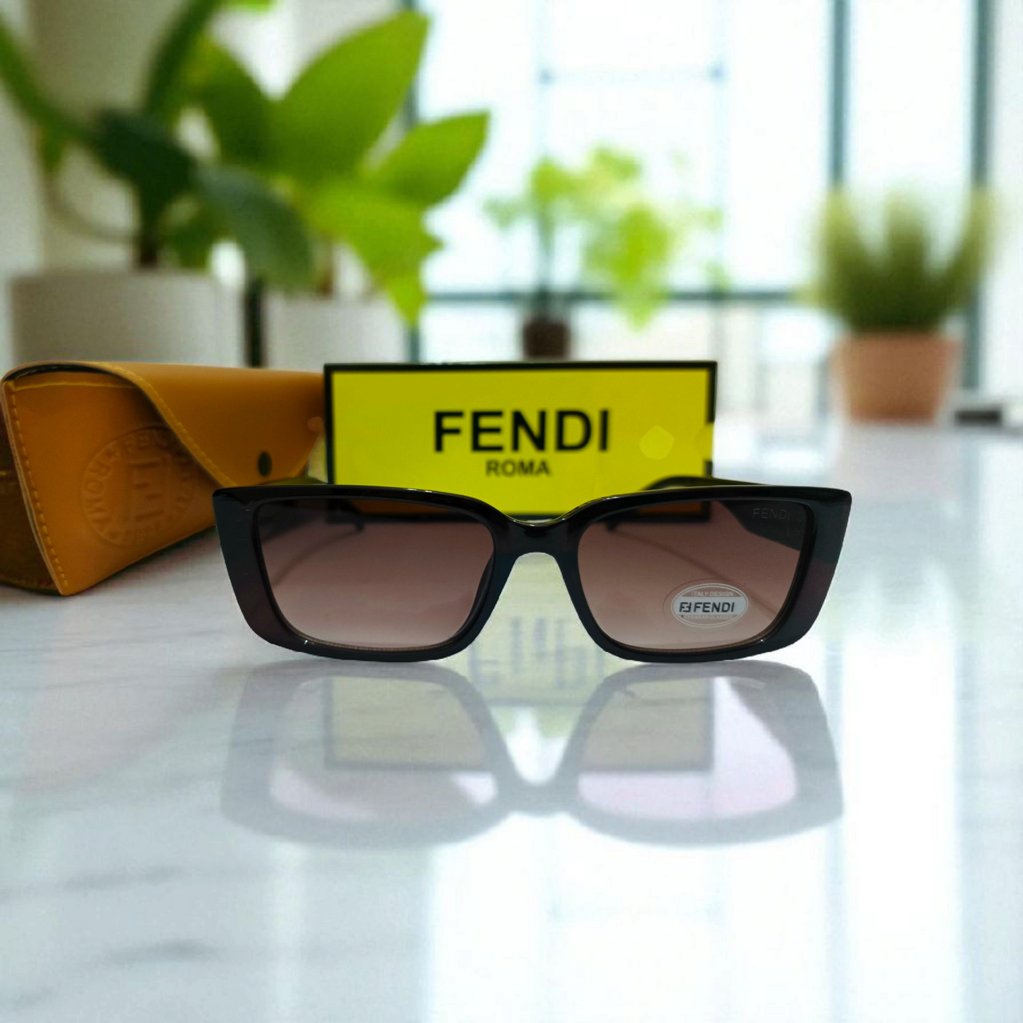 Luxury Fendi Cat-Eye Sunglasses – Black Edition
